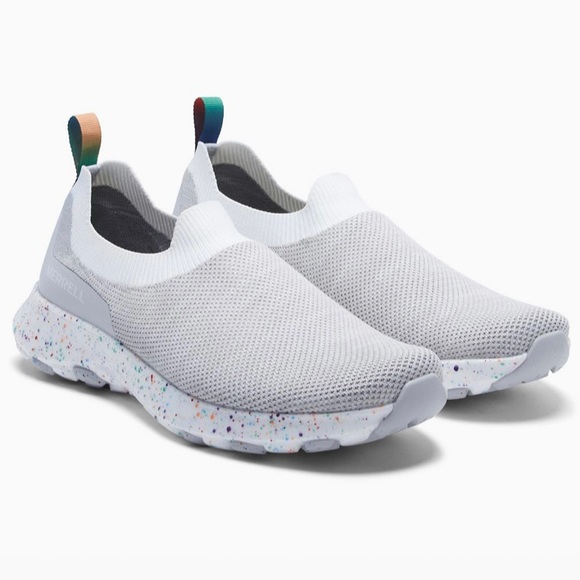 NIB Merrell Cloud Moc Knit Slip On Sneakers Shoes Confetti Pride Mens 10M 44 - Picture 12 of 12